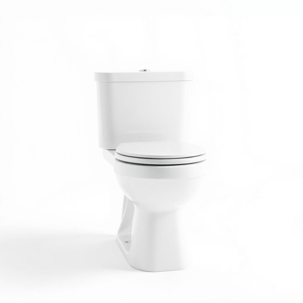 Poceta Elongada Blanca con Tanque